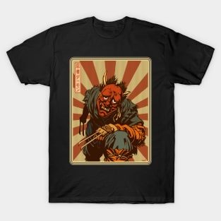 Japanese Ninja Demon Manga style T-Shirt